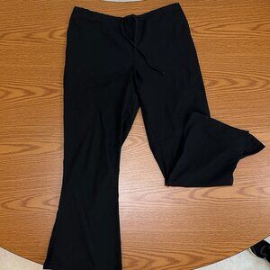 Black Flare Leg Scrub Pants – Comfortable & Professional